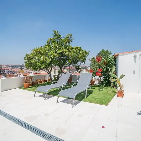 Appartement Castle Magnificent Terrace & Pool Lisboa