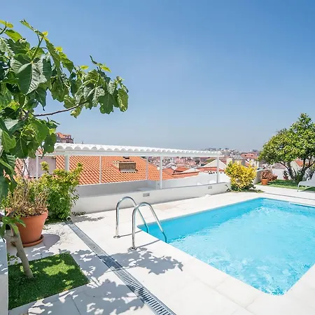 Appartement Castle Magnificent Terrace & Pool Lisboa